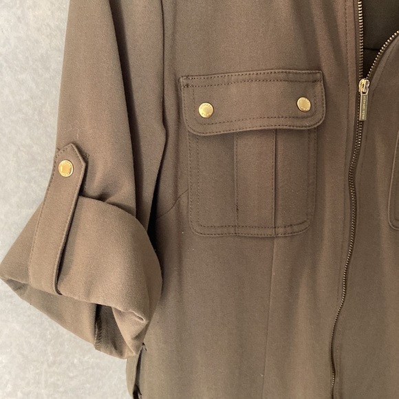 Hunter navy green shirt dress - Picture 4 of 7